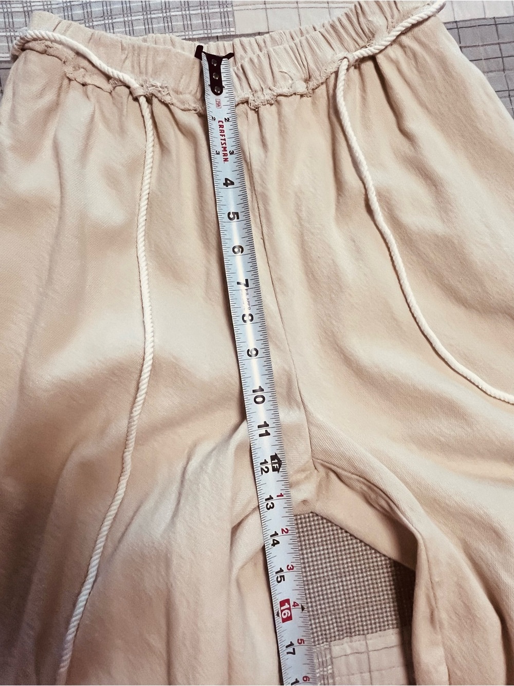FREE PEOPLE Wide Leg Ivory Kayden Barrel Pants Small Drawstring rope harem crop - Picture 11 of 16